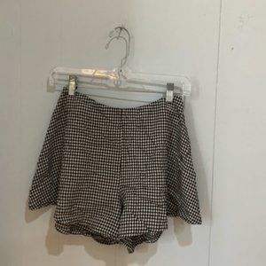 Checkered Flowy Shorts